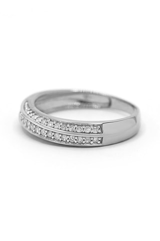 Anillo Isabelle - Oro blanco y diamantes