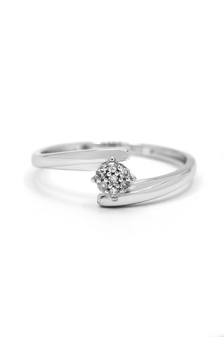Anillo Eclat d'Aurore - Oro blanco y diamantes