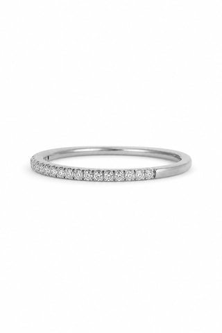 Anillo Délice - Oro blanco y diamantes