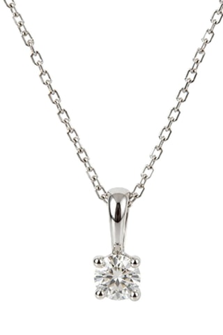Colgante Laila - Oro blanco y diamante