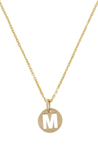 Colgante Lettre M - Oro amarillo
