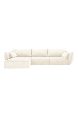 Canapé d'angle gauche Vanda 
Beige clair