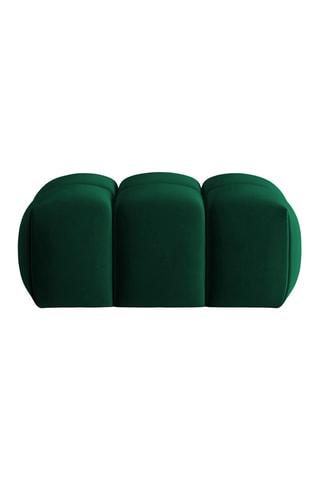 Pouf Lorella - Vert bouteille