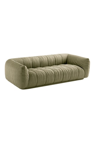 Canapé Julia - Vert - 3 places - En polyester et nylon