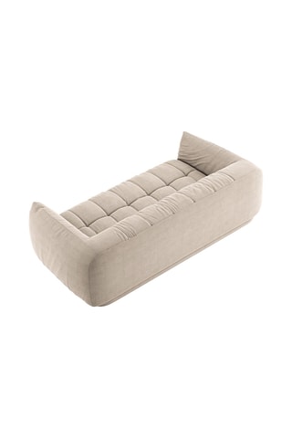 Canapé Julia - Beige - 3 places - En polyester et nylon