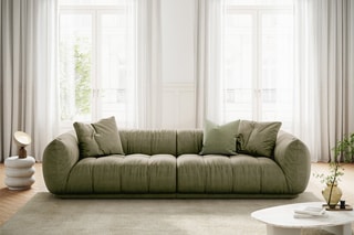 Canapé modulaire Julia - Kaki - 4 places - En polyester et nylon
