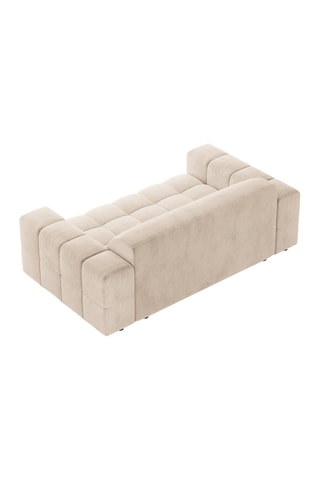 Canapé Luc - Beige - 2 places - En tissu structuré