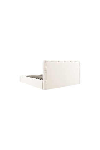 Lit-coffre avec tête de lit Tropea Beige clair