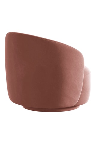 Fauteuil Aureline - Rose - En tissu toucher velours