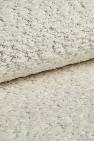 Fauteuil Aureline - Blanc - En tissu bouclette