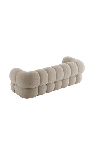 Canapé droit Maurice - Beige - 2 places - En tissu chenille