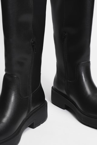 Bottes en cuir London 04 - Noir