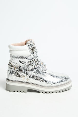 Bottines en cuir Tammy 02 - Argenté