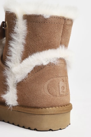 Bottines fourrées en cuir Jil 05 - Marron