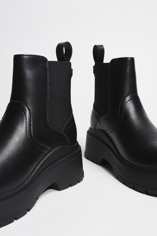 Bottines en cuir Andrea 01 - Noir