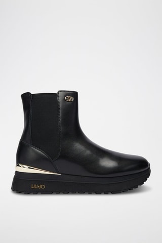 Bottines Chelsea plateformes en cuir Maxi Wonder 95