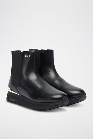 Bottines Chelsea plateformes en cuir Maxi Wonder 95