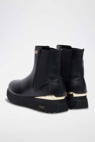 Bottines Chelsea plateformes en cuir Maxi Wonder 95