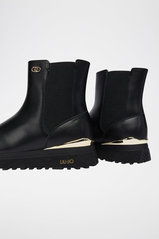 Bottines Chelsea plateformes en cuir Maxi Wonder 95