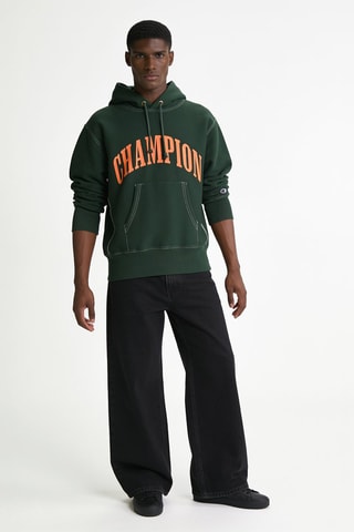 Sweater met capuchon - Donkergroen
