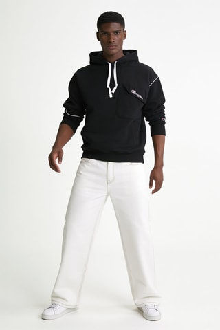 Sweater met capuchon - Zwart