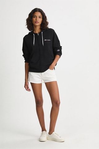 Sweater met capuchon - Zwart
