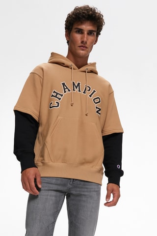 Sweater met capuchon - Camel