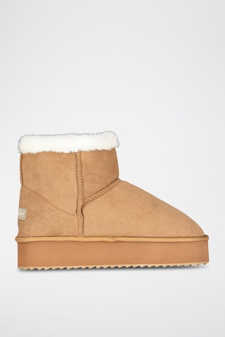 Botas forradas con plataforma Oslo - Camel