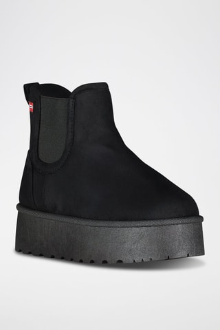 Botines forrados con plataforma Odysse - Negro