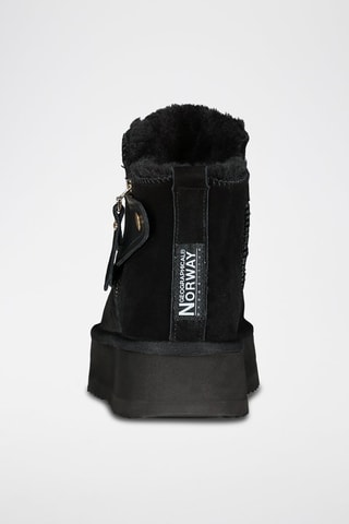 Botines de nobuk forrados Ozipcache - Negro