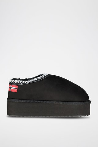 Botines con plataforma One - Negro