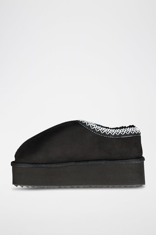 Botines con plataforma One - Negro