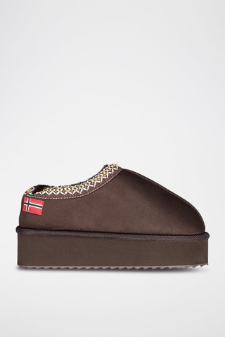 Botines con plataforma One - Marrón