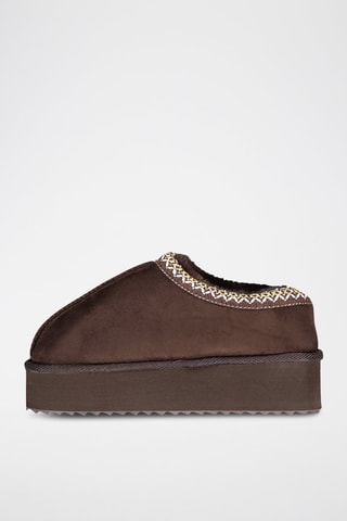 Botines con plataforma One - Marrón