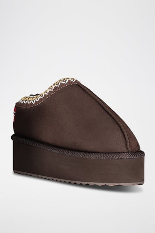 Botines con plataforma One - Marrón