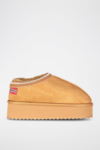 Botines con plataforma One - Camel