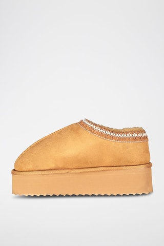 Botines con plataforma One - Camel