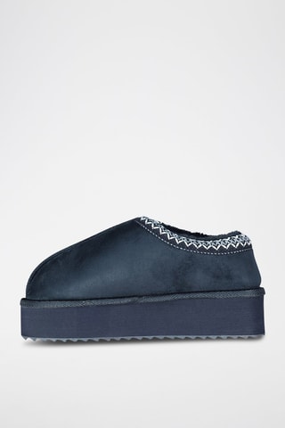Botines con plataforma One - Azul marino