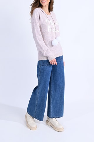 Pull à capuche - Mauve chiné - Molly Bracken