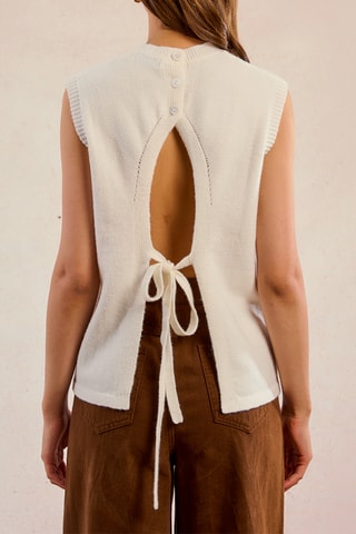 Pull sans manches - Ecru - Molly Bracken