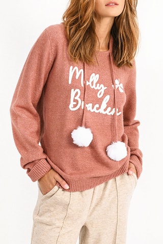 Pull à capuche - Vieux rose - Molly Bracken