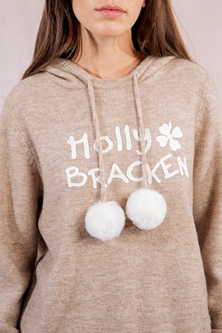 Pull à capuche - Beige - Molly Bracken