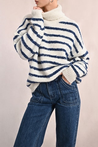 Pull - Ecru et bleu - Molly Bracken