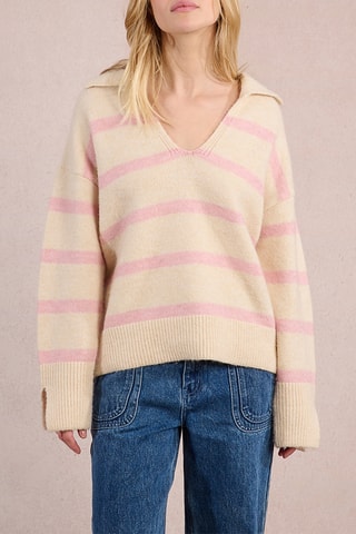 Pull - Ecru et rose - Molly Bracken