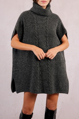 Poncho - Anthracite - Molly Bracken