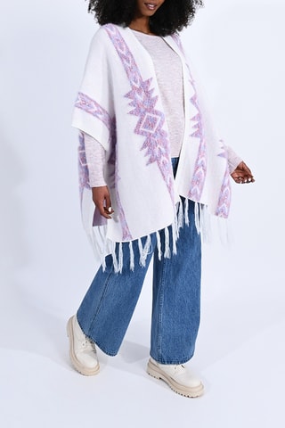 Poncho - Blanc - Molly Bracken