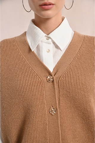 Gilet sans manches - Camel - Molly Bracken