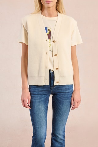 Gilet sans manches - Ecru - Molly Bracken
