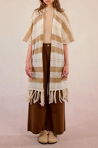 Gilet long - Ecru - Molly Bracken