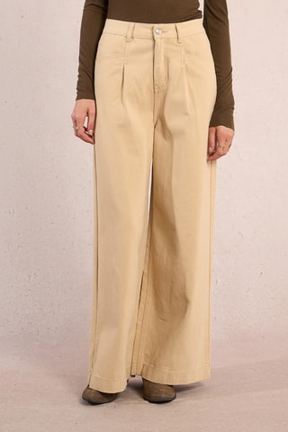 Pantalon large - Beige - Molly Bracken
